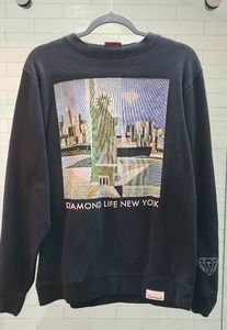 Diamond Supply Co. Statue Of Liberty Crewneck Sweater Size Medium